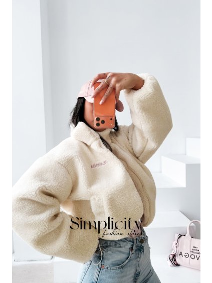 Bunda Olavoga Loria smotanová (Veľkosť S)