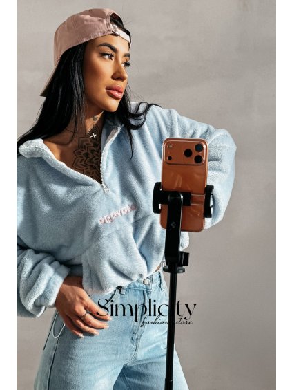 Mikina Olavoga Emino baby blue (Veľkosť S)