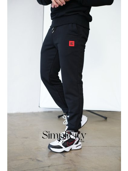 Tepláky pánske BG VOLCANO čierne (Rozmiar S)