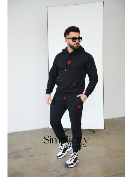 Mikina pánska  BG HOP čierna (Rozmiar S)