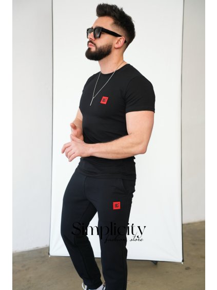 Tričko pánske BG KLAUS čierne (Rozmiar S)