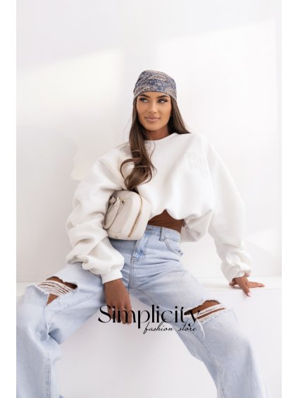 Mikina La Balancia  REMY biela (variant UNI)