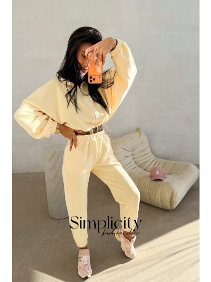 Súprava Olavoga Cozier bledožltá (Veľkosť M)