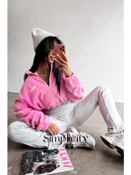 Mikina Olavoga Softi ružová (Veľkosť S)