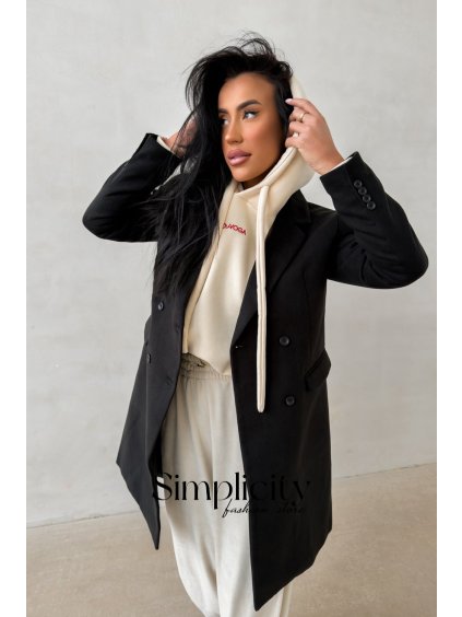 Kabát Olavoga Fonaj čierna (Veľkosť S)