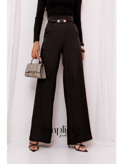 Saténové nohavice La Balancia  DIVA čierna (variant S)