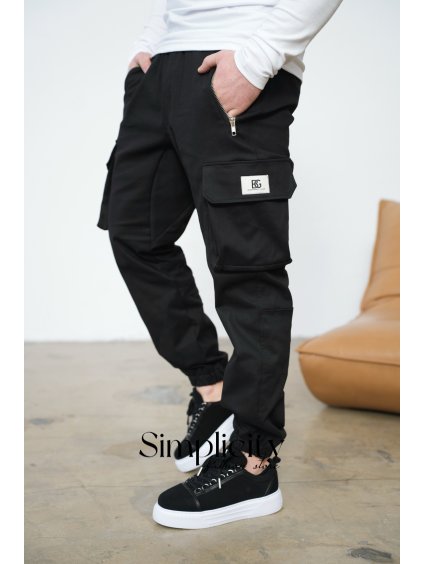 Nohavice pánske BG DEAL čierna (Rozmiar S)