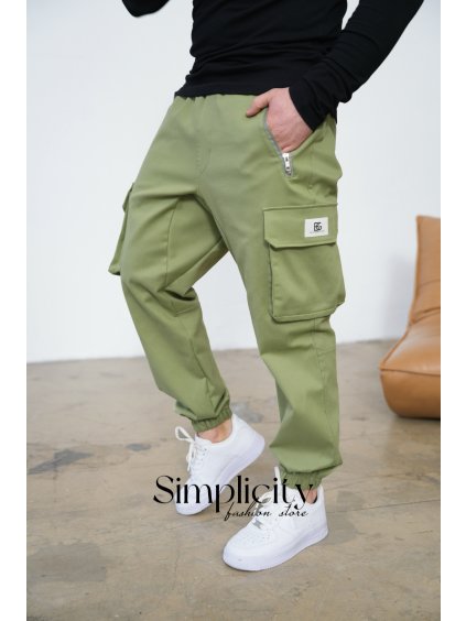 Nohavice pánske  BG DEAL khaki (Rozmiar S)