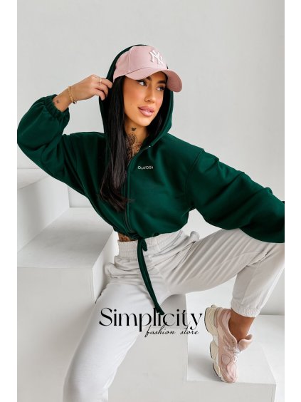 Mikina Olavoga Nerin smaragdová (Veľkosť S)