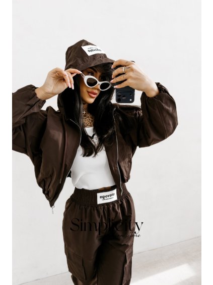 Bunda Olavoga Burnt Sienna hnedá (Veľkosť L)