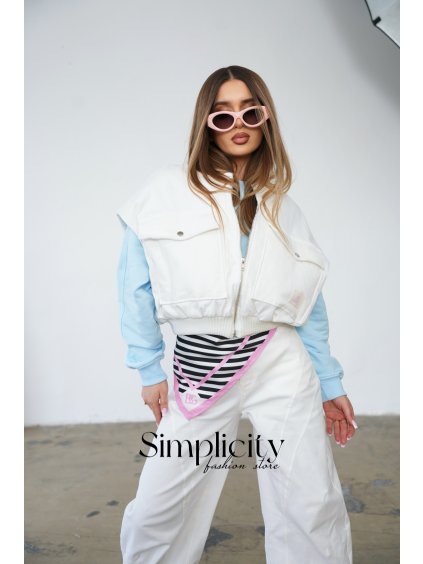 Vesta bomber BG GEORGIA biela (Rozmiar S)