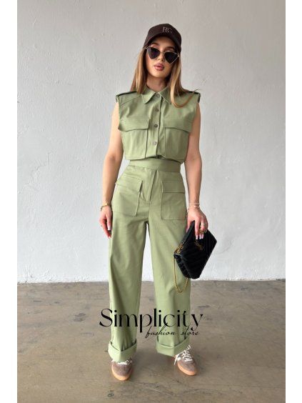 Overal  BG MANGO khaki (Rozmiar S)