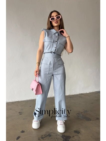 Overal BG MANGO bledomodrá (Rozmiar S)