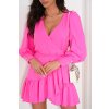Šaty La Balancia  ANNA  - jasná fuksia (variant XS/S)