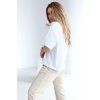Oversize tričko BG OCEAN nude logo (Rozmiar S)