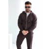 Mikina na zips pánska BG ZIPPY čokoláda (Rozmiar S)