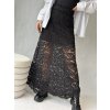 Krajková sukňa Moly čierna , hnedá