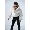 Bunda kožušinová  BG FURIOSA biela (Rozmiar S)