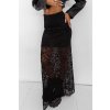 Krajková sukňa Olavoga Noir Grace (Veľkosť S)