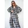 Košeľa  BG PATTERN čierne káro (Rozmiar UNISIZE)