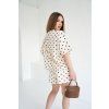 Tričko BG DOTS nude+ hnedé bodky (Rozmiar S)