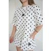Tričko BG DOTS biele+ čierne bodky (Rozmiar S)