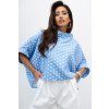 Blúzka MCO Kimono Dot bledomodrá + biele bodky