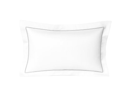 white and silver polštar