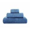 bee waffle towel cobalt