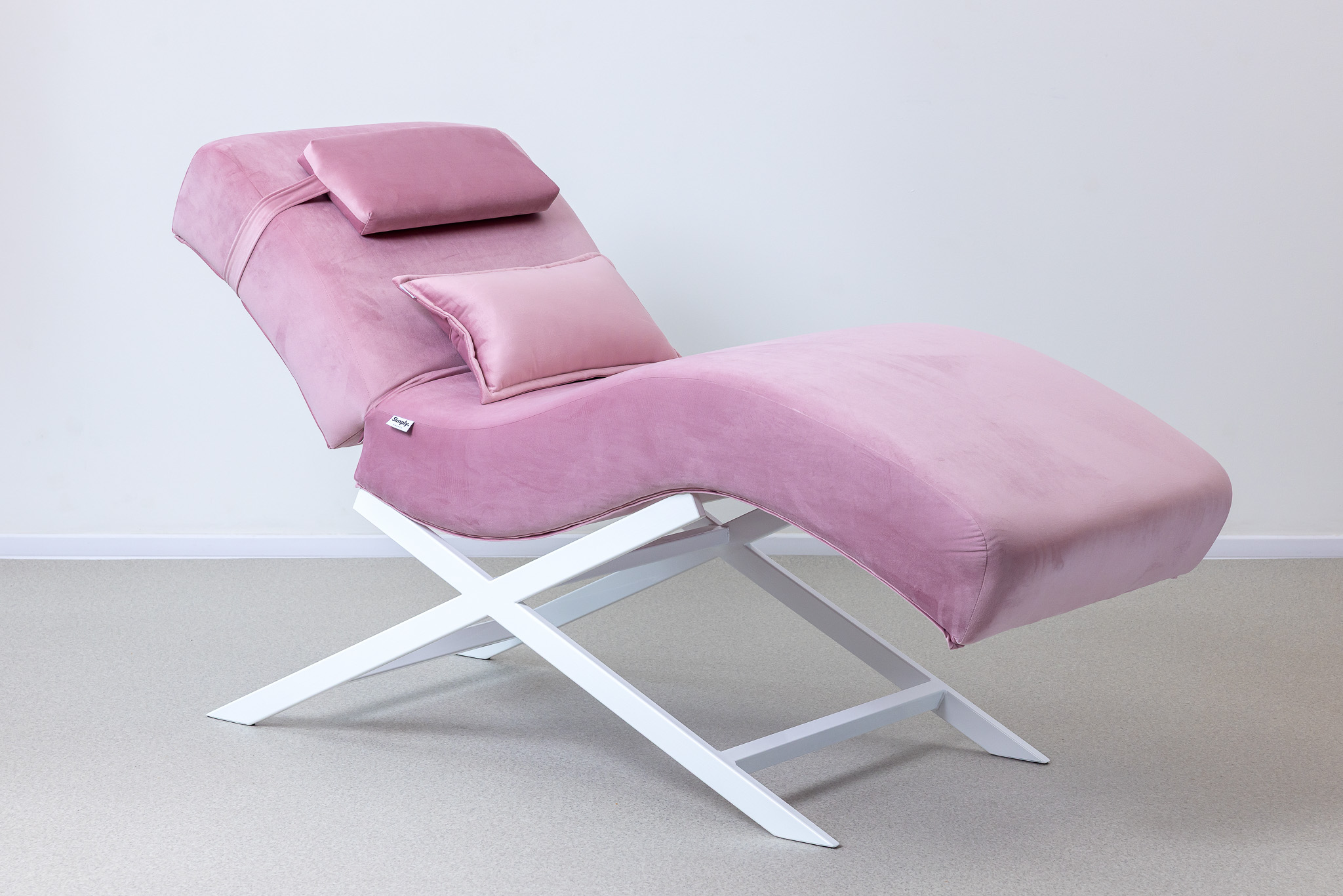 Adjustable upper part of SIMPLY Lash Style cosmetic recliner SOFT