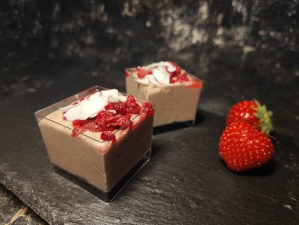 ČOKOLÁDOVÝ KRÉM S MALINAMI