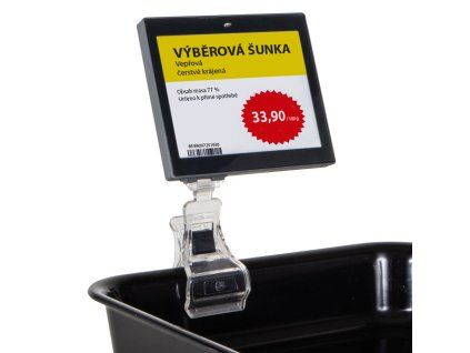 Držák ESL kloubový s klipem 10 mm