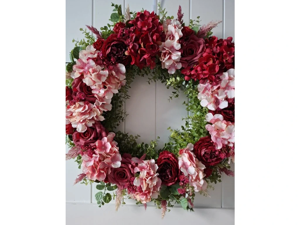 Celoroční věnec romantický shabby chic, 60cm