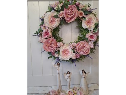 Celoroční věnec romantický shabby chic