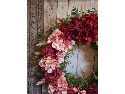 Celoroční věnec romantický shabby chic,  60cm