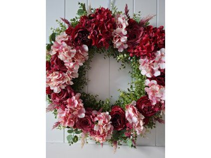 Celoroční věnec romantický shabby chic,  60cm