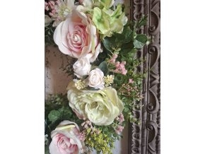 Věnec celoroční shabby chic,provence růže