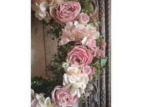 Věnec celoroční shabby chic,provence růže