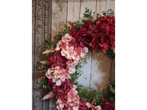 Celoroční věnec romantický shabby chic,  60cm