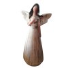 Soška anděl s patinou 22cm  třpytivý