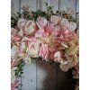 Věnec celoroční růže, hortenzie lososová cca 60cm