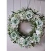 Celoroční věnec romantický shabby chic, provence mint