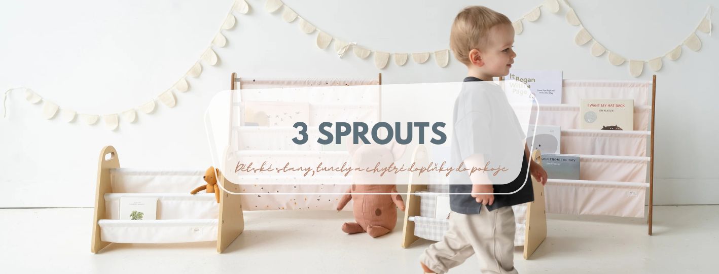 3 Sprouts: Dětské stany, tunely a chytré doplňky do pokoje