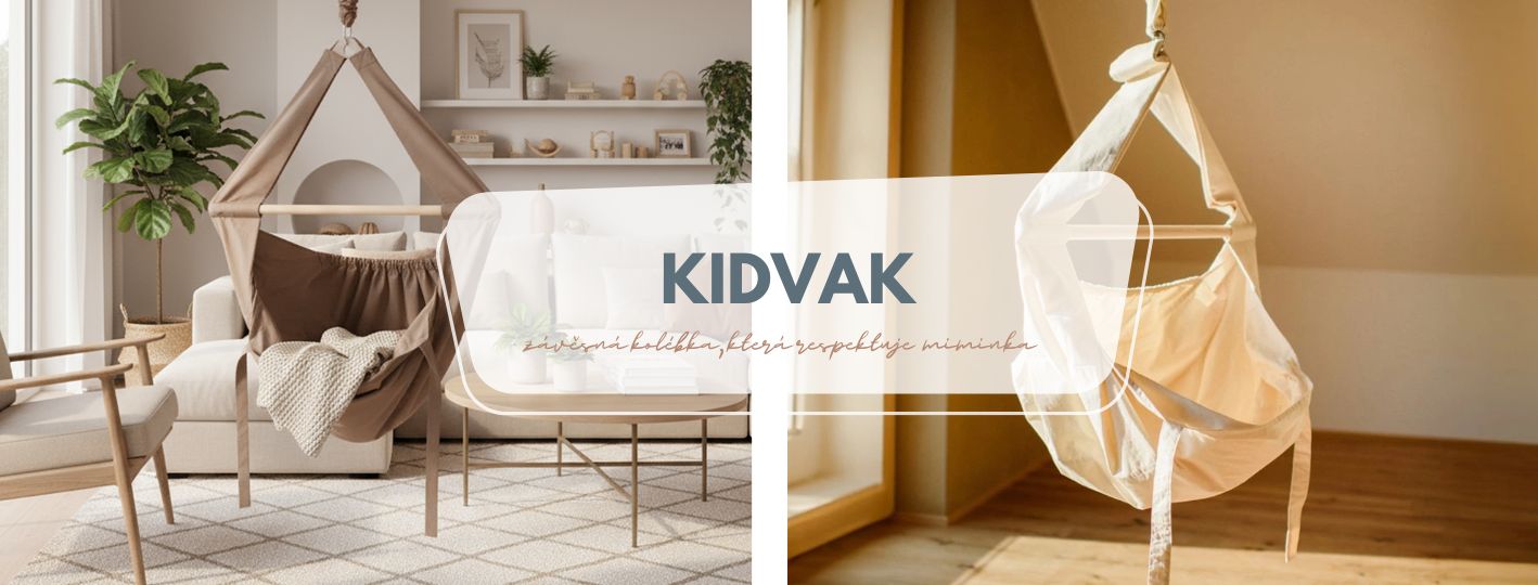 Kidvak: závěsná kolébka, která vychází vstříc přirozeným potřebám miminka