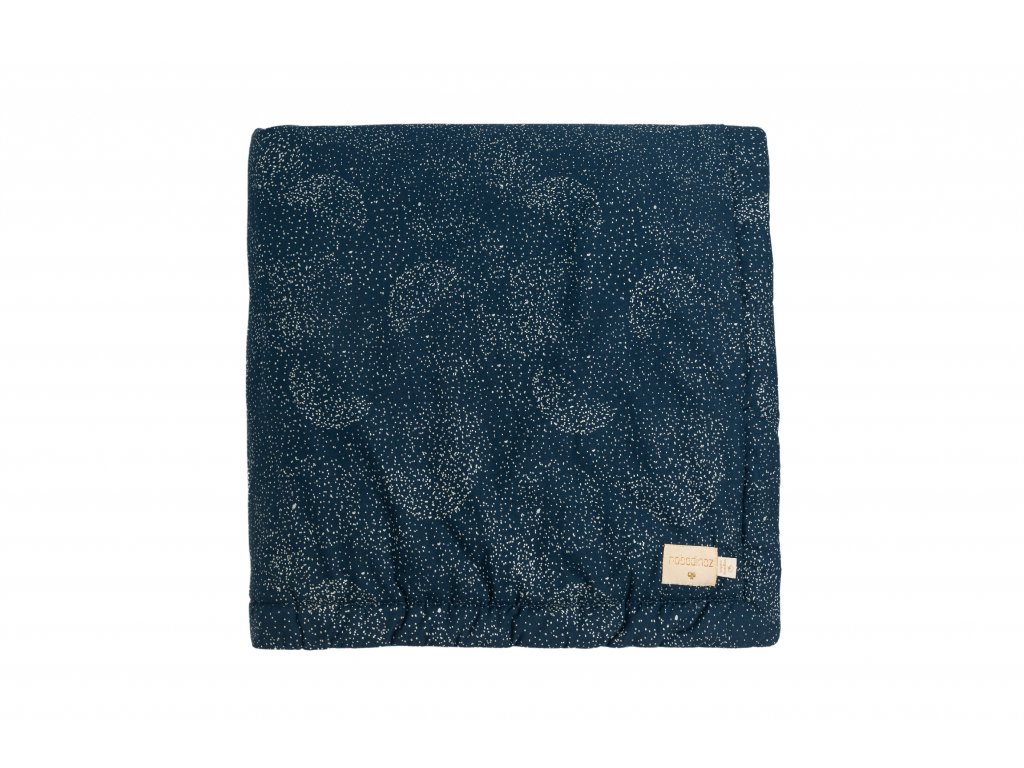 Laponia blanket mini gold bubble night blue nobodinoz 1 2000000104324