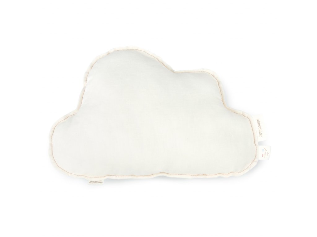 Coussin nuage Lin français sand (24 x 38 cm) : Nobodinoz