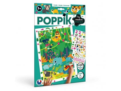 Poppik poster stickers creative jungle gommettes autocollants activité 1 copie