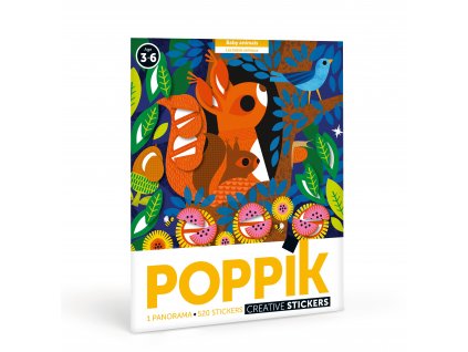 poppik poster gommettes stickers bebe animaux activite manuelle copie