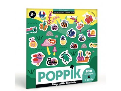 Poppik stickers baby animaux insectes 2 ans 1