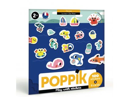 Poppik stickers baby animaux mer 2 ans 1